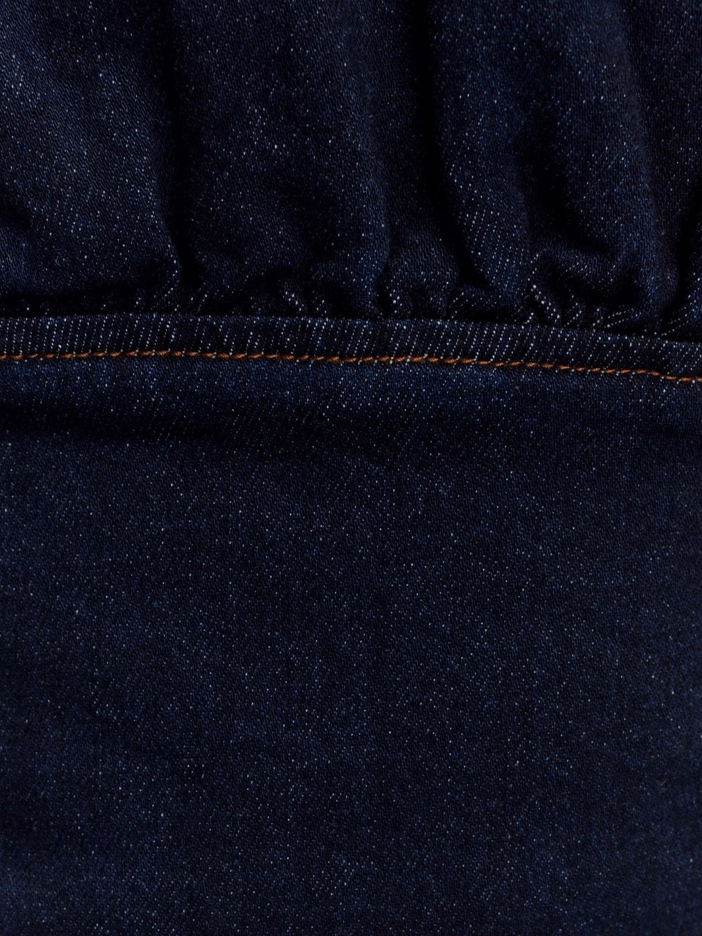 Meshki Cecilia Indigo Blue Denim Frill Corset Top (size M, but runs small) - Picture 5 of 11